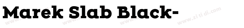 Marek Slab Black字体转换
